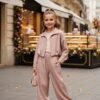 Zestaw bluza bomberka plus spodnie alladynki (2) Zestaw bluza bomberka plus spodnie alladynki
