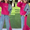 Dres pół jeans bluza + spodnie szwedy