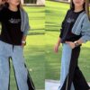 Dres pół jeans bluza + spodnie szwedy