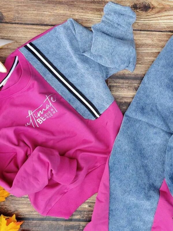 Dres pół jeans bluza + spodnie szwedy