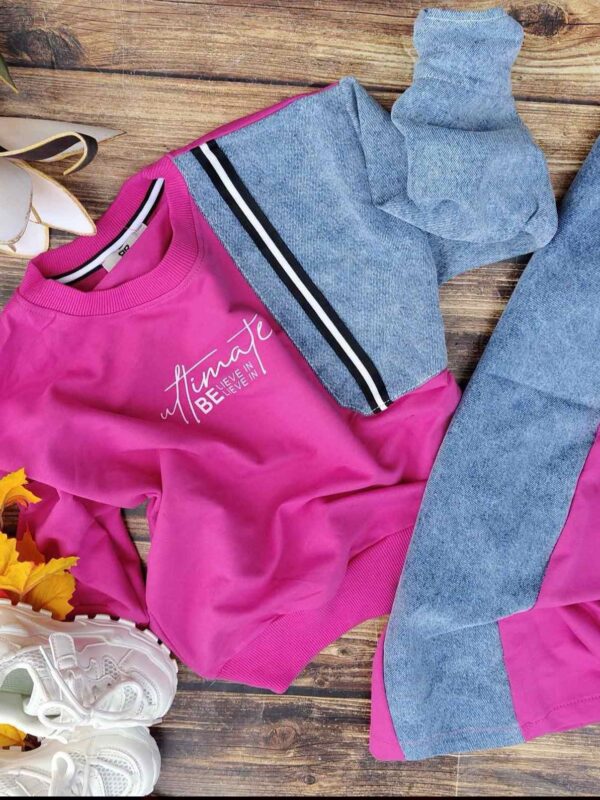Dres pół jeans bluza + spodnie szwedy