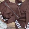 Dres z lampasami - rozpinana bluza + szwedy