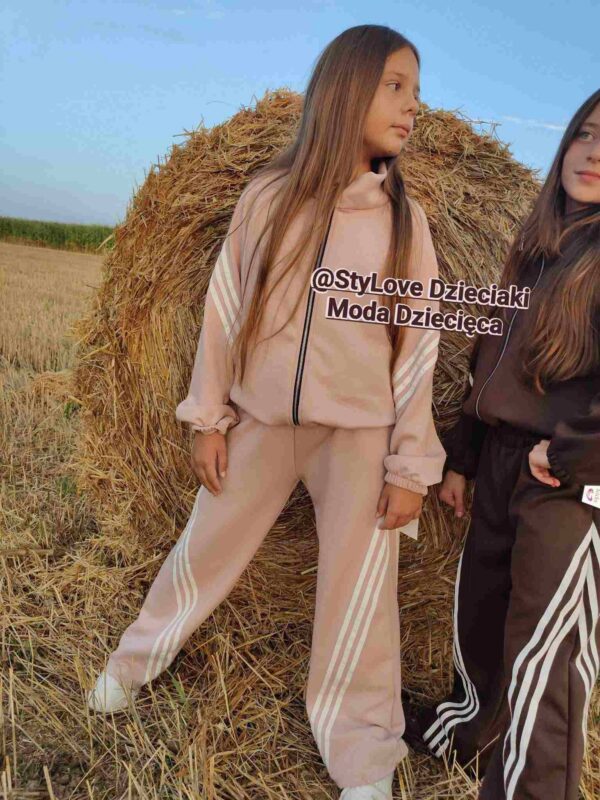 Dres z lampasami - rozpinana bluza + szwedy