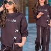 Dres z kokardkami bluza plus spodnie szwedy