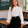 Zestaw na galowo - koszula i spódniczka