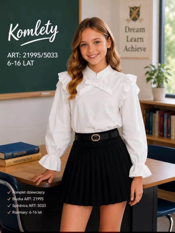 Zestaw na galowo - koszula i spódniczka