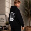 Bluza z  kapturem z motywem piłki
