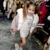 Kurtka zimowa parka - duże białe futro