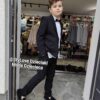 Spodnie garniturowe zapinane na guzik gładkie