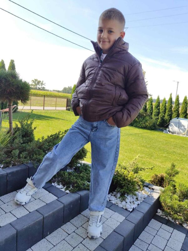 Kurtka chłopięca 2w1 - pikowana jesienna + wiatrówka w stylu parki